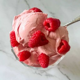 Ninja Creami Raspberry Protein Ice Cream