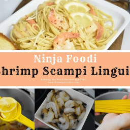 Ninja Foodi Shrimp Scampi Linguine using the pressure cook function! 