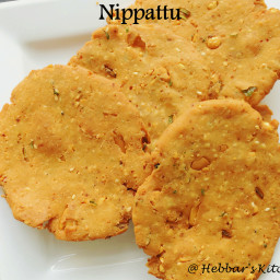 nippattu recipe / thattai recipe / chekkalu recipe / rice crackers recipe