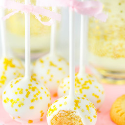 No Bake Champagne Cookie Pops