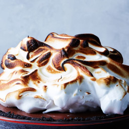 No-Bake Chocolate Cream Pie with Toasted Meringue
