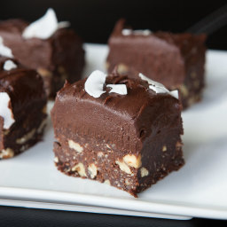 No Bake Double Layer Brownies