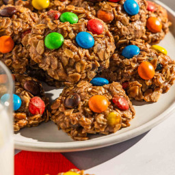 No-Bake M and M Cookies