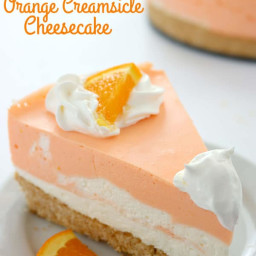 No Bake Orange Creamsicle Cheesecake