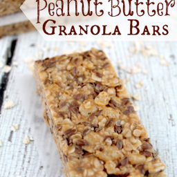 No Bake Peanut Butter Granola Bars