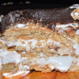 No bake s'mores casserole- ice box cake