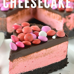 No Bake Strawberry Milkshake Cheesecake Recipe