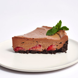 No-Bake Strawberry Nutella Cheesecake