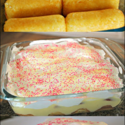 No Bake Twinkies Cake for Spring