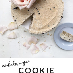 No-Bake Vegan Cookie Dough Cheesecake Recipe