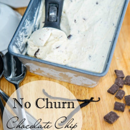 No Churn Chocolate Chip Ice Cream