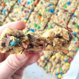 (no flour) Monster Cookie Bars