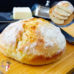 No-Knead Bread without Dutch Oven