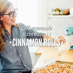 (No-Knead) Homemade Einkorn Cinnamon Rolls