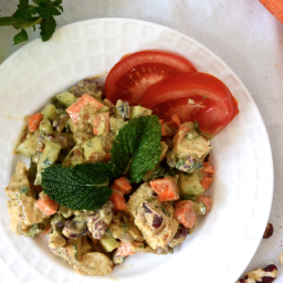 No Mayo Curry Chicken Salad for #WeekdaySupper