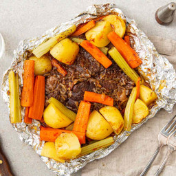 No-Mess Budget Steak and Dinner in a Foil Packet