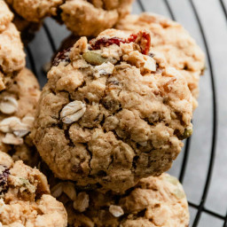 No Sugar Added Healthy Breakfast Cookies With Dried Fruit and Nuts