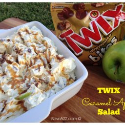 No Bake Twix Caramel Apple Salad Recipe