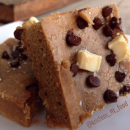 No Flour Black and White Protein Blondies