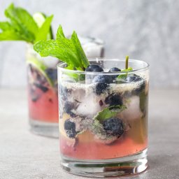 Non-Alcoholic Blueberry Mojito
