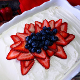 Nonna Rosa's Cream Cake With Fresh Strawberries