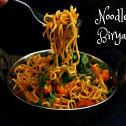 Noodle Biryani Recipe, Maggi Biryani Noodles recipe in 15 mins