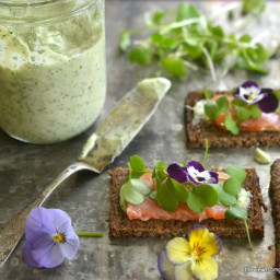 Nordic Open Faced Smoked Salmon Sandwiches