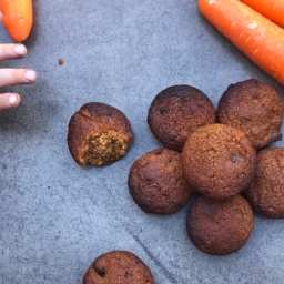 Nourishing Carrot Cake Mini Muffins for the kids