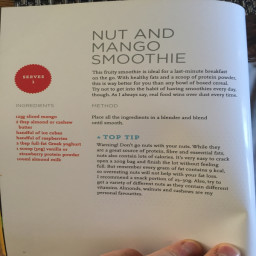 Nut And Mango Smoothie