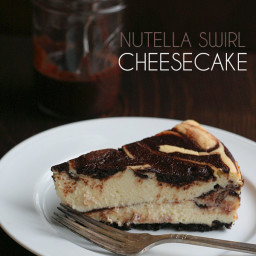 Nutella Swirl Cheesecake