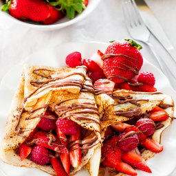 Nutella Berry Crepes