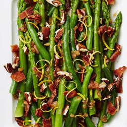 Nutty Green Beans and Asparagus With Bacon