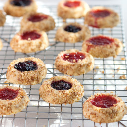 Nutty Thumbprint Cookies With Jam
