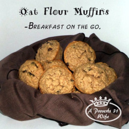 Oat Flour Muffins ~Gluten Free Breakfast on the Go