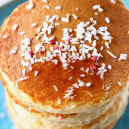 Oat Flour Pancakes (Vegan + GF)
