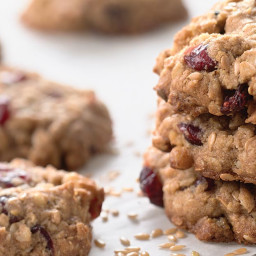 Oatmeal and Flax Cranberry Cookies