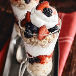 Oatmeal and Fresh Berry Parfaits with Chantilly Cream from 'Treme' Recipe