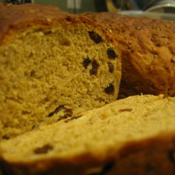 Oat Raisin Bread with Cooked Oats
