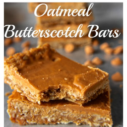 Oatmeal Butterscotch Bars
