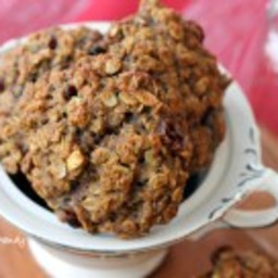 Oatmeal Cookies with Almond Flour and Cranberries
