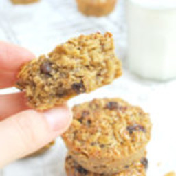 Oatmeal Raisin Breakfast Cookies {Gluten & Dairy free, No refined sugars}