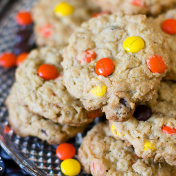 OATMEAL REESE'S PIECES COOKIES