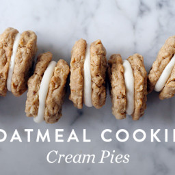 Oatmeal Cookie Cream Pies