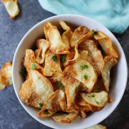 Oil-Free Air Fryer Chips (Garlic Parm Flavor)