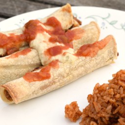 Oil Free Baked Taquitos