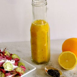 Oil-Free Lemon Poppy Seed Salad Dressing