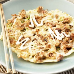 Okonomiyaki (Japanese pancakes)
