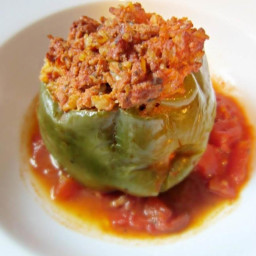 OLD FASHION STUFFED GREEN PEPPERS