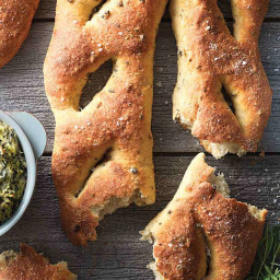 Olive and Onion Fougasse