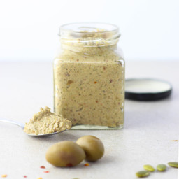Olive and pumpkin seed tapenade